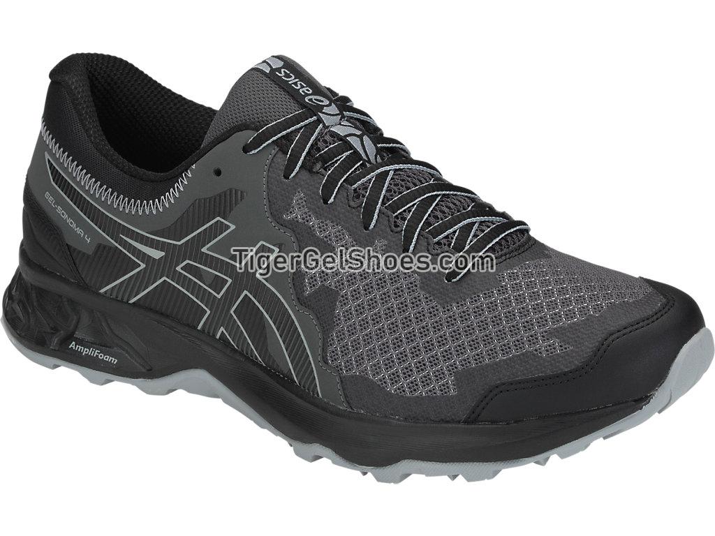 Asics GEL-SONOMA 4 (4E) Black/Stone Grey 1011A178-002 Mens Trail Running Shoes