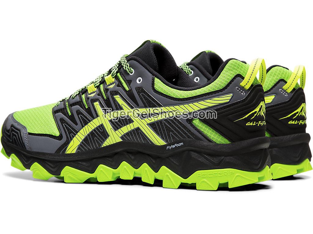 Asics GEL-FUJITRABUCO 7 Green Gecko/Black 1011A197-300 Mens Trail Running Shoes