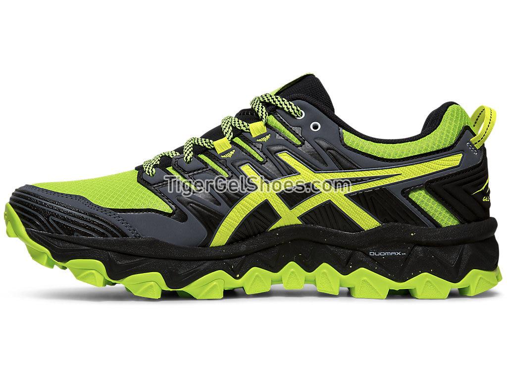 Asics GEL-FUJITRABUCO 7 Green Gecko/Black 1011A197-300 Mens Trail Running Shoes