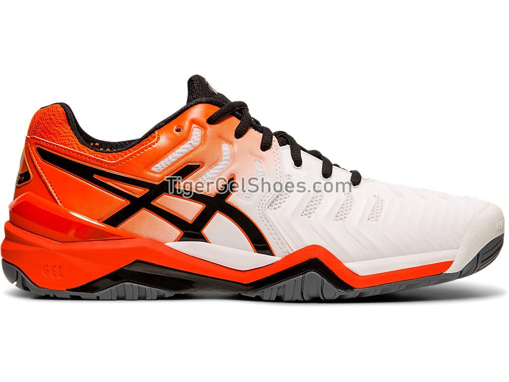 Asics GEL-RESOLUTION 7 White/Koi E701Y-100 Mens Tennis Shoes