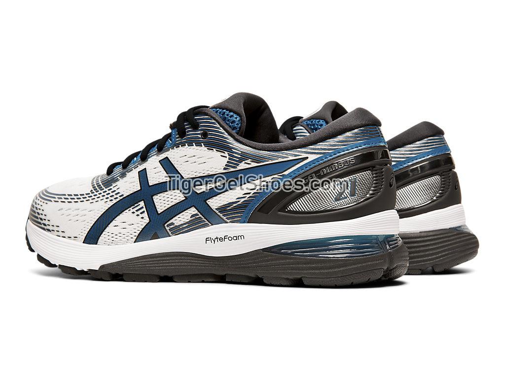 Asics GEL-NIMBUS 21 White/Deep Sapphire 1011A169-100 Mens Running Shoes