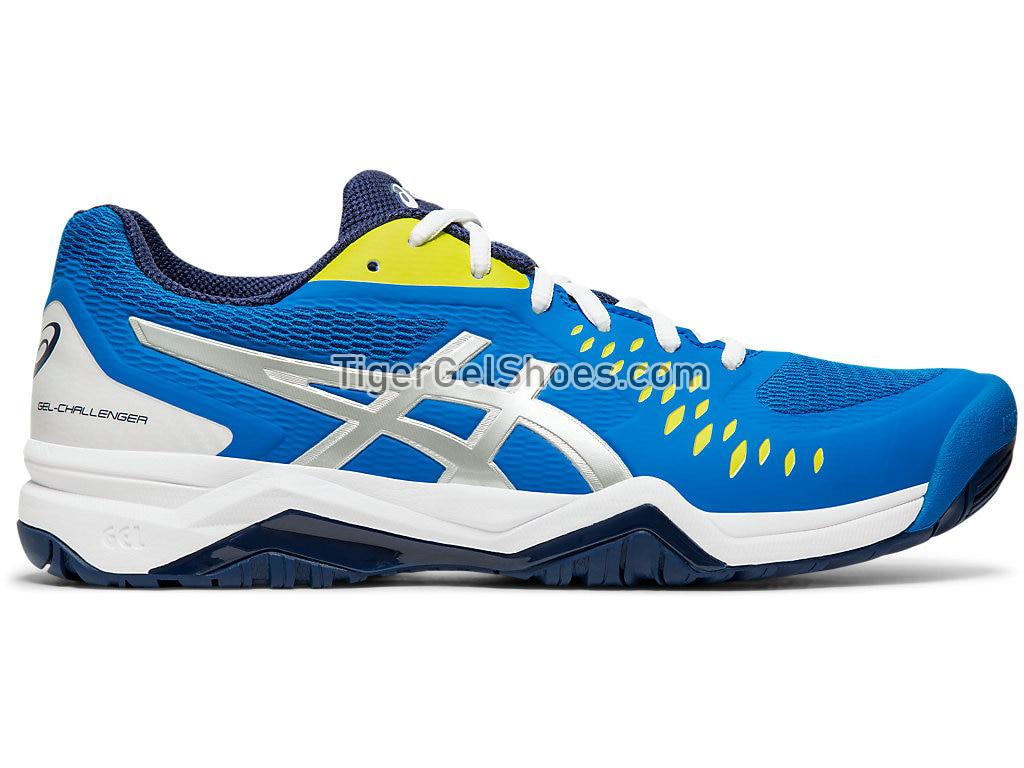 Asics GEL-CHALLENGER 12 Electric Blue/Silver 1041A045-400 Mens Tennis Shoes Asics GEL-CHALLENGER 12 Electric Blue/Silver 1041A045-400 Mens Tennis Shoes