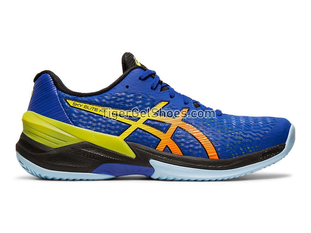 Asics SKY ELITE FF Asics Blue/Sour Yuzu 1051A031-400 Mens Volleyball Shoes