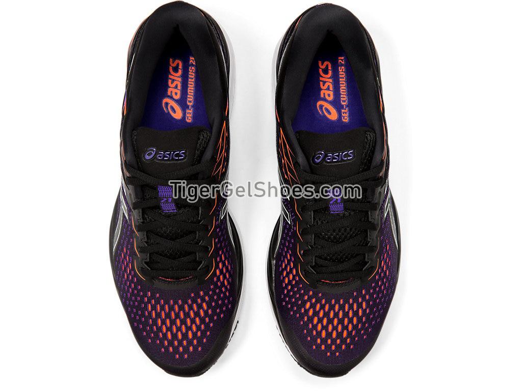 Asics GEL-CUMULUS 21 Black/Flash Coral 1011A551-002 Mens Running Shoes