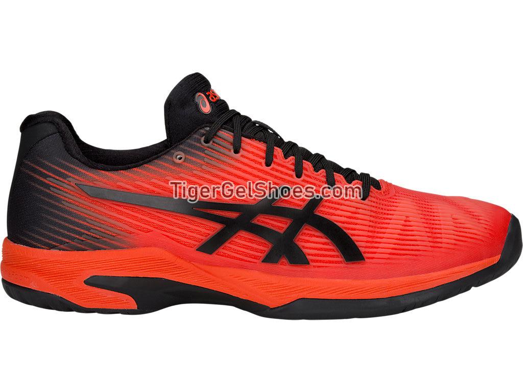 Asics Solution Speed FF Cherry Tomato/Black 1041A003-808 Mens Tennis Shoes