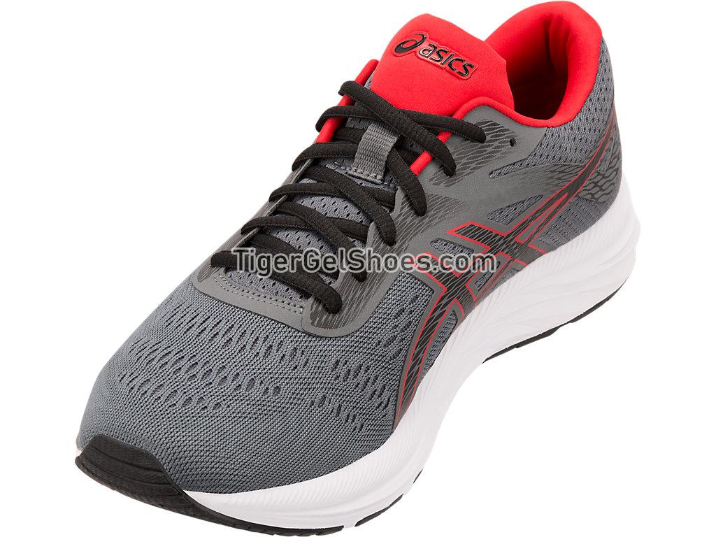 Asics GEL-EXCITE 6 Steel Grey/Classic Red 1011A165-021 Mens Running Shoes