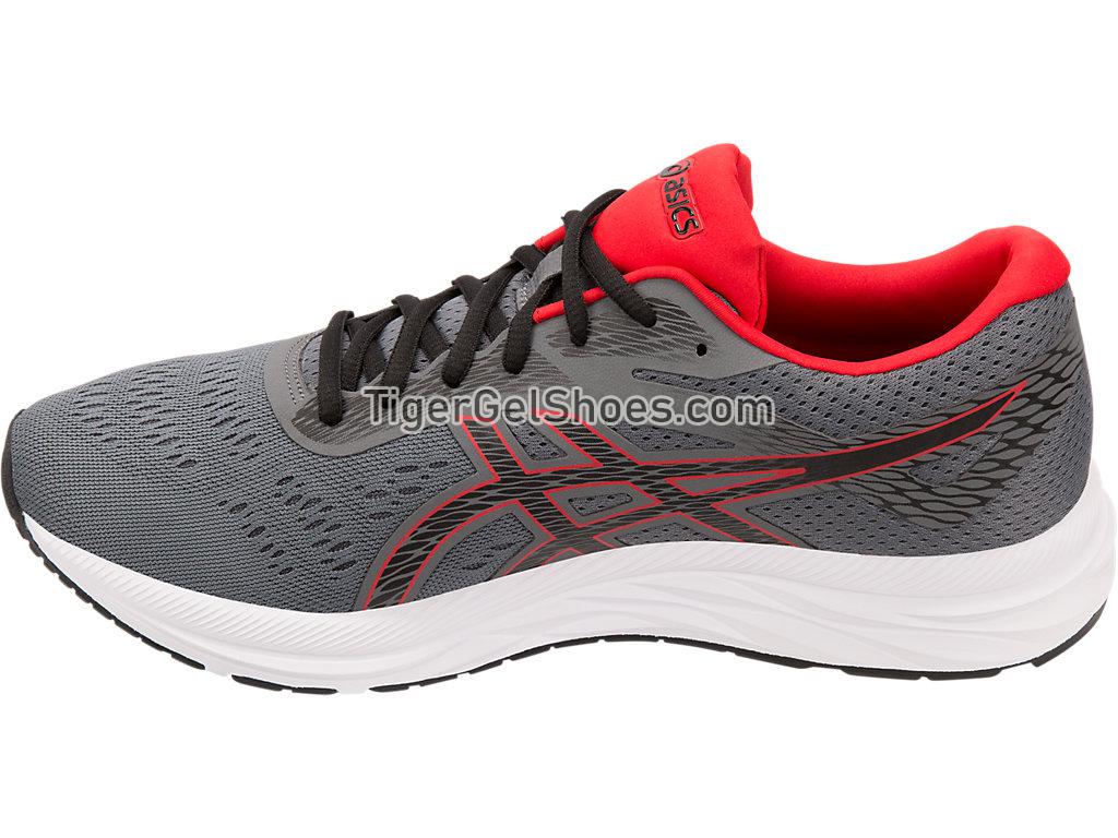 Asics GEL-EXCITE 6 Steel Grey/Classic Red 1011A165-021 Mens Running Shoes