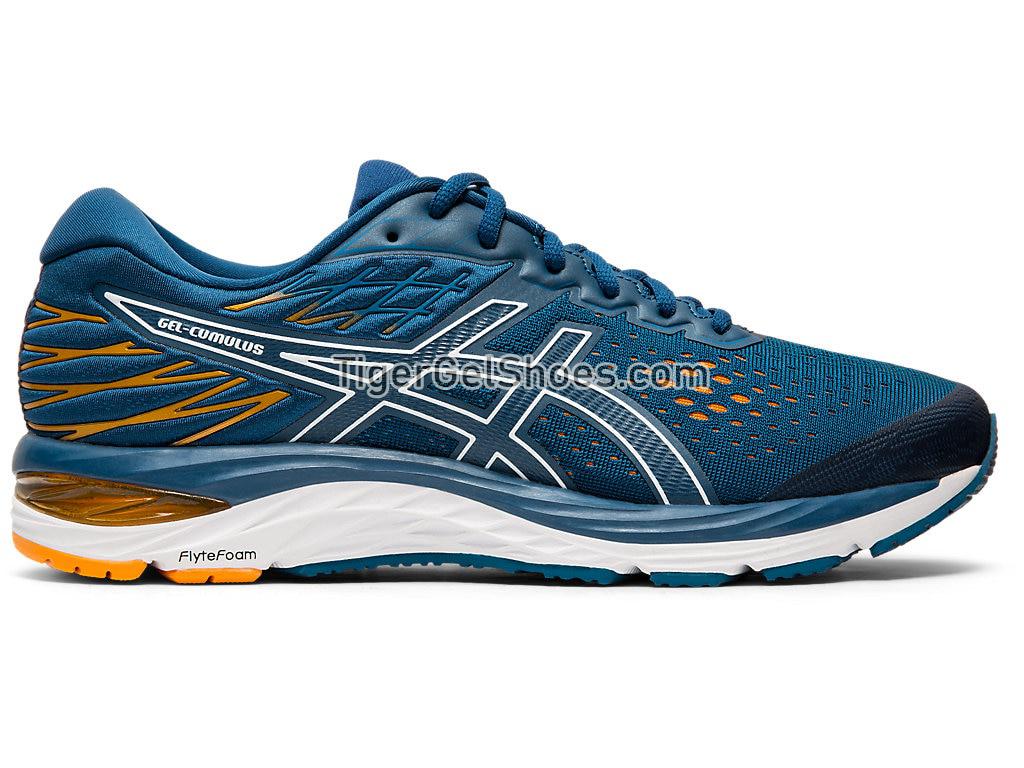 Asics GEL-CUMULUS 21 Mako Blue/White 1011A551-400 Mens Running Shoes