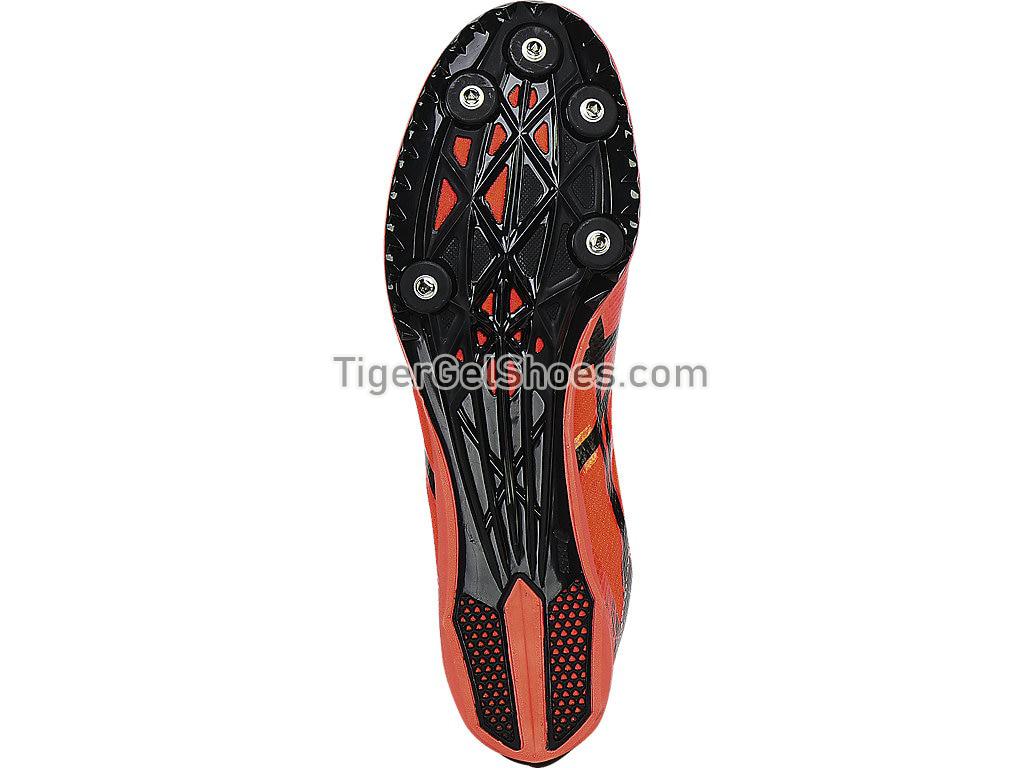 Asics Cosmoracer MD Flash Coral/Black G603Y-0690 Mens Track and Field Shoes