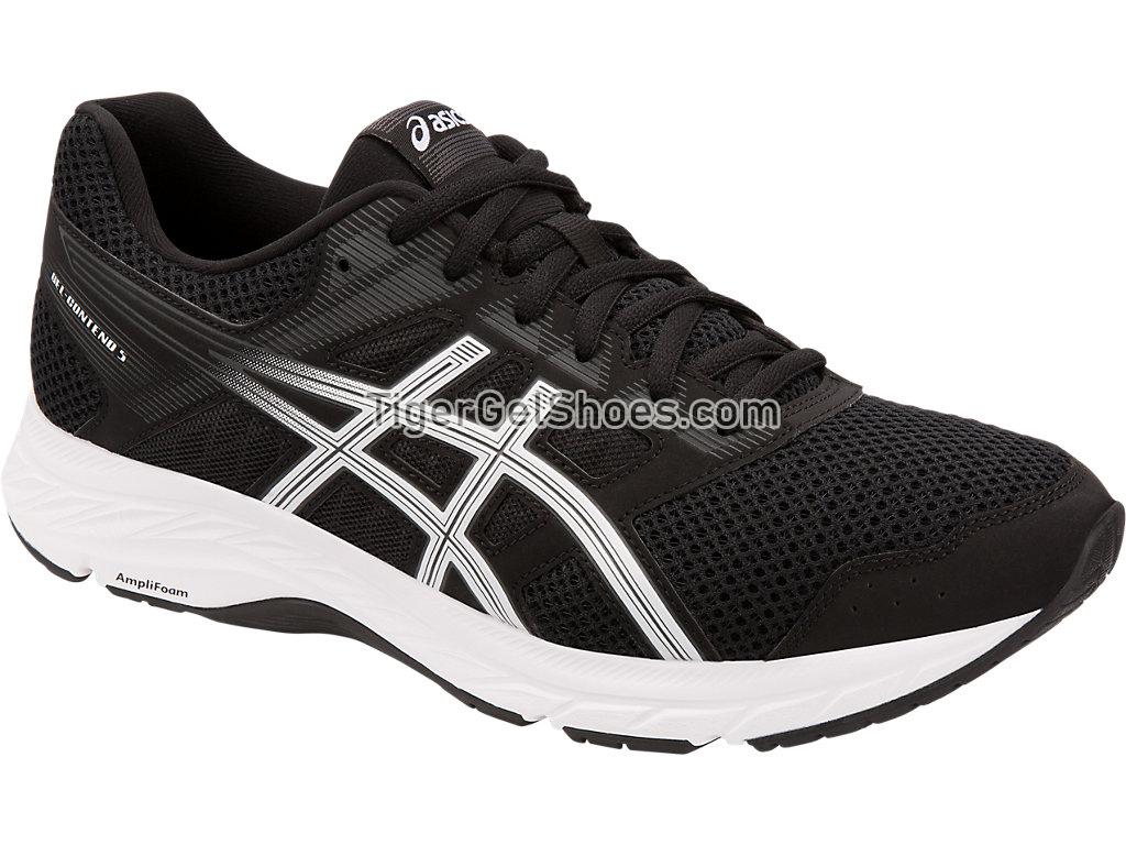 Asics GEL-Contend 5 Black/White 1011A256-001 Mens Running Shoes