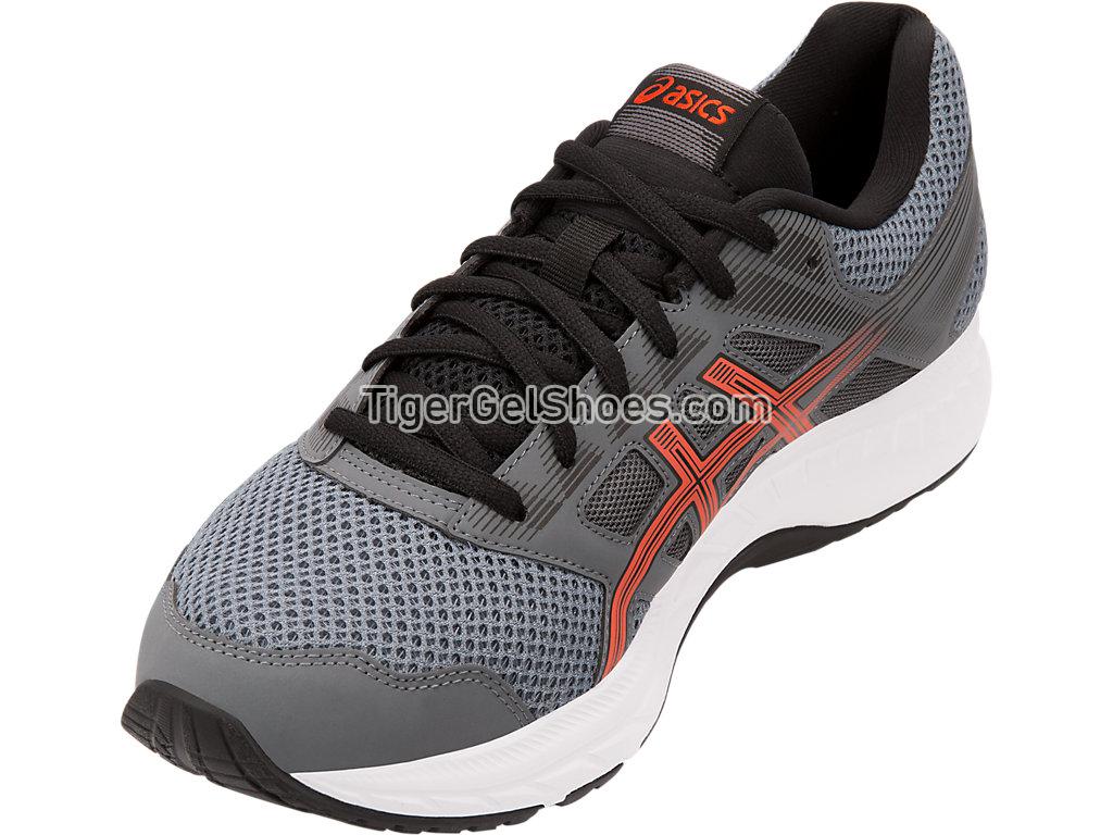 Asics GEL-Contend 5 Steel Grey/Red Snapper 1011A256-021 Mens Running Shoes