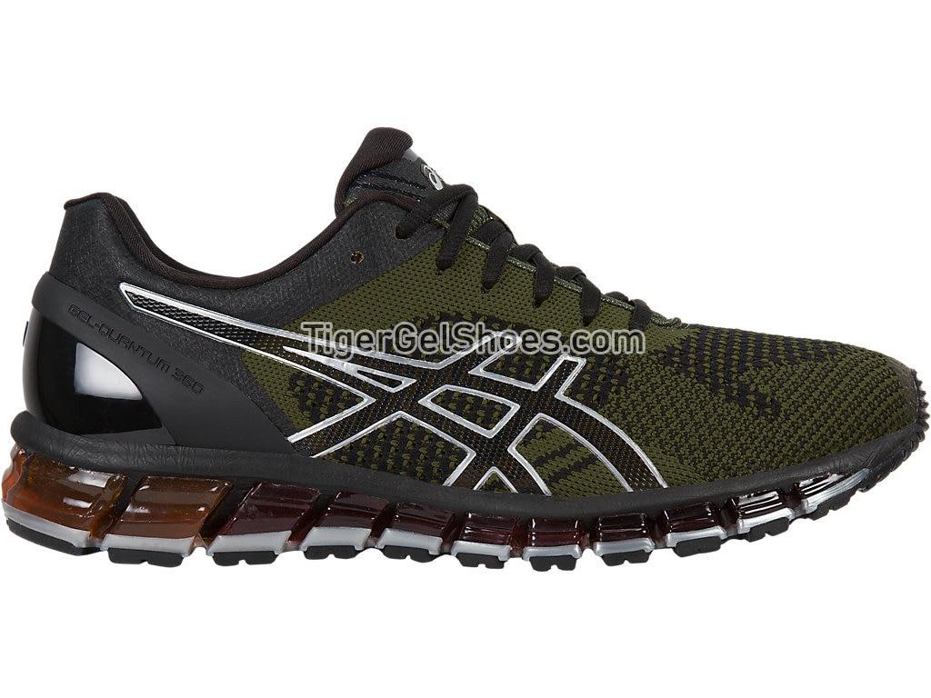 Asics GEL-Quantum 360 Knit Black/Martini Olive/Silver T728N-9086 Mens Running Shoes