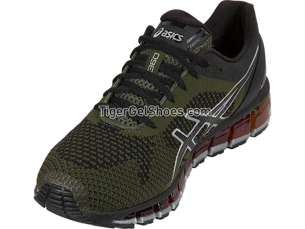 Asics GEL-Quantum 360 Knit Black/Martini Olive/Silver T728N-9086 Mens Running Shoes