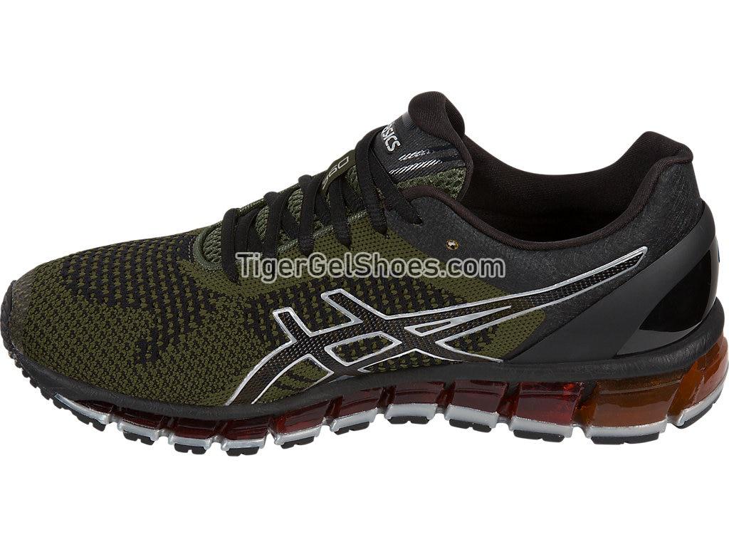 Asics GEL-Quantum 360 Knit Black/Martini Olive/Silver T728N-9086 Mens Running Shoes