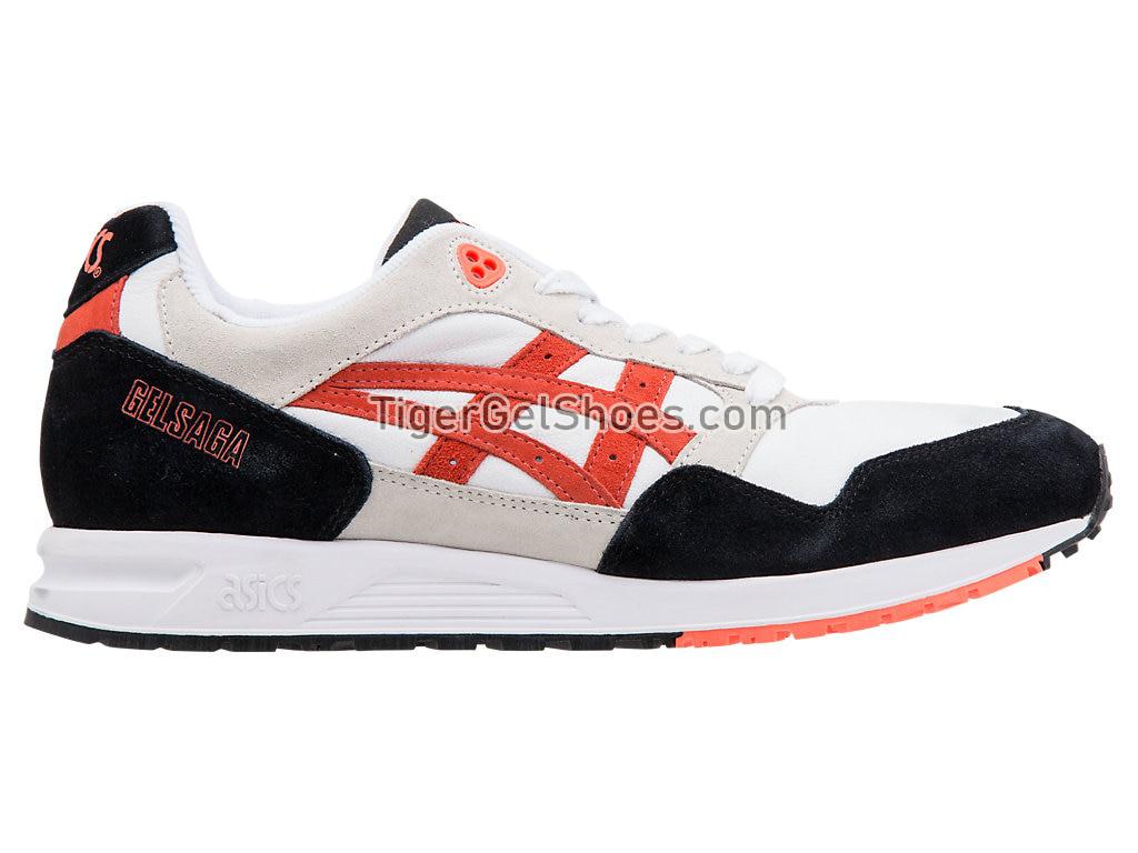 Asics GEL-Saga White/Flash Coral 1193A095-100 GEL Mens Shoes