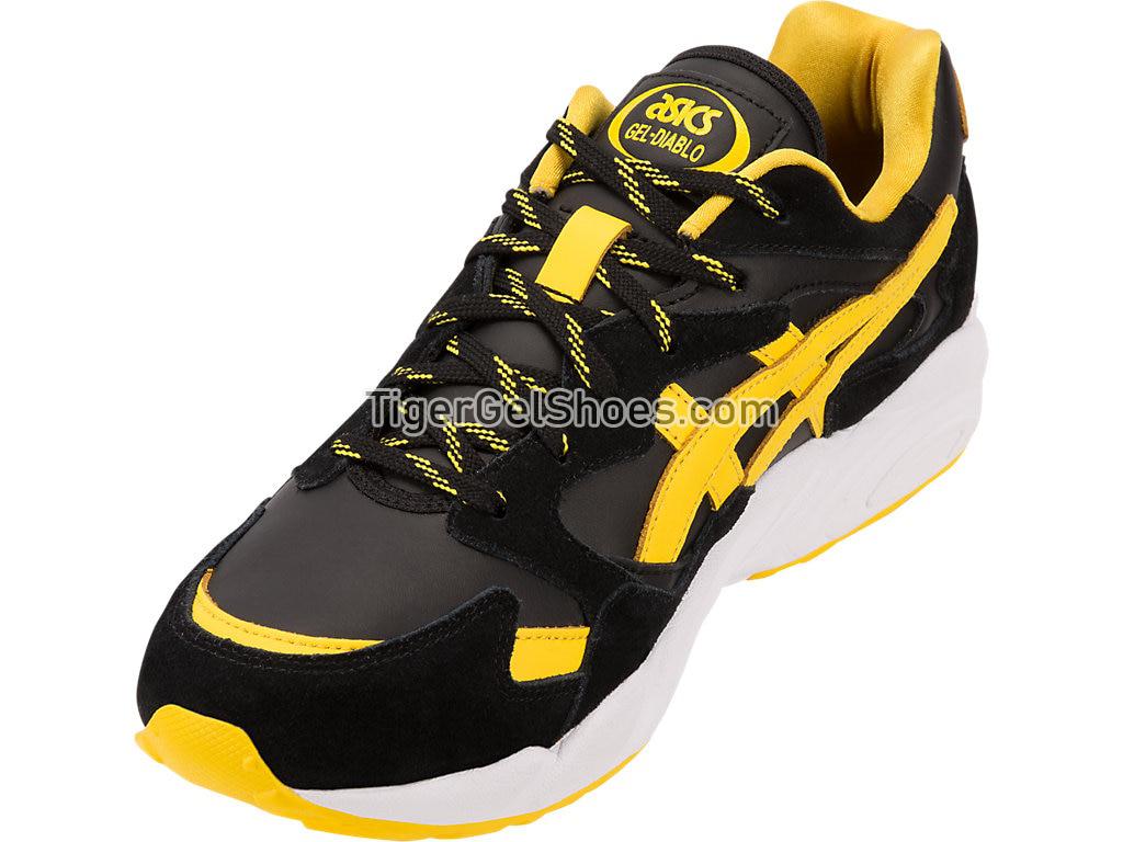 Asics Gel-Diablo Performance Black/Tai-Chi Yellow/Sun Logo 1191A129-001 GEL Mens Shoes