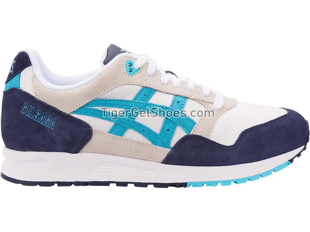 Asics GEL-Saga White/Aquarium 1193A095-103 GEL Mens Shoes